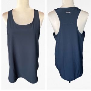 Calvin Klein Performance Quick Dry Women's Racerback Stretch Tank Top Black| Med
